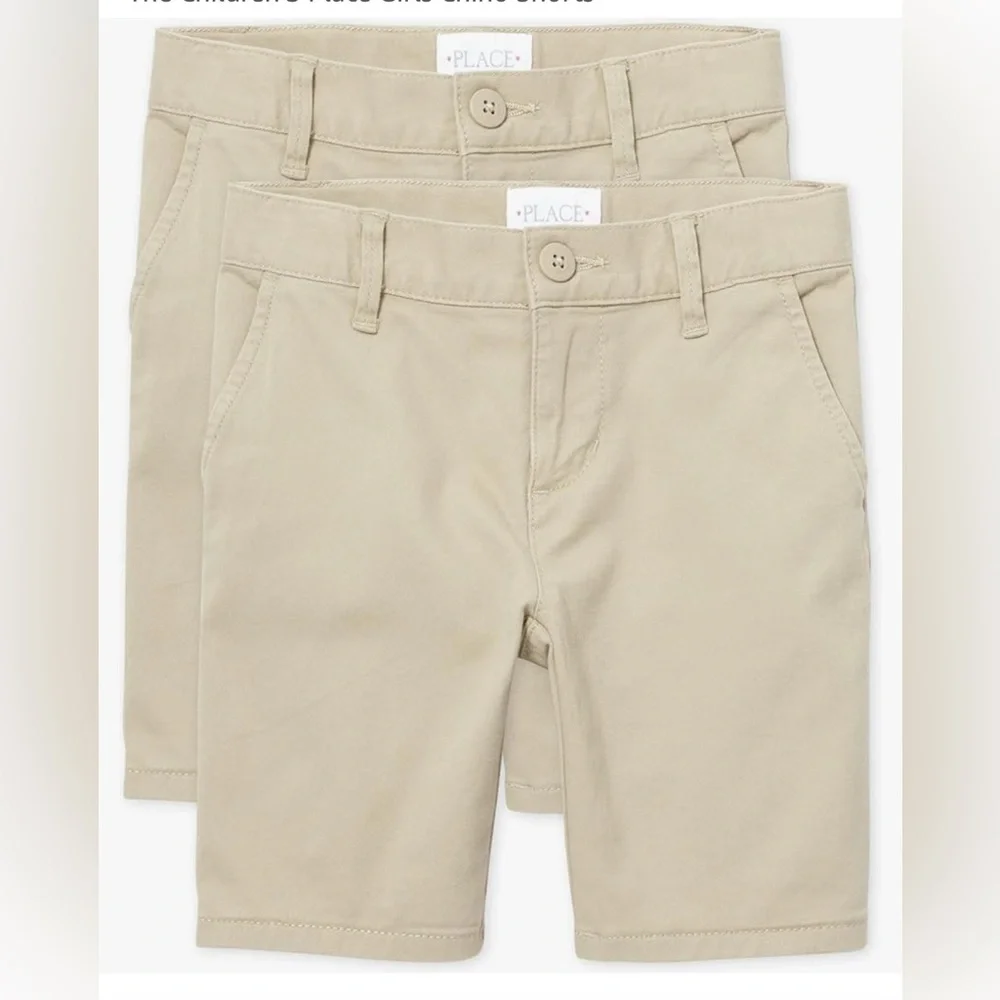 Children's Place Khaki Shorts- 3 pack bundle,size 18